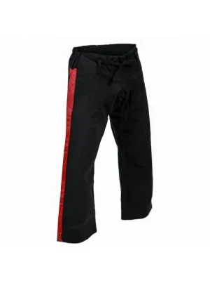 Black & Red Martial Arts Uniform Trouser